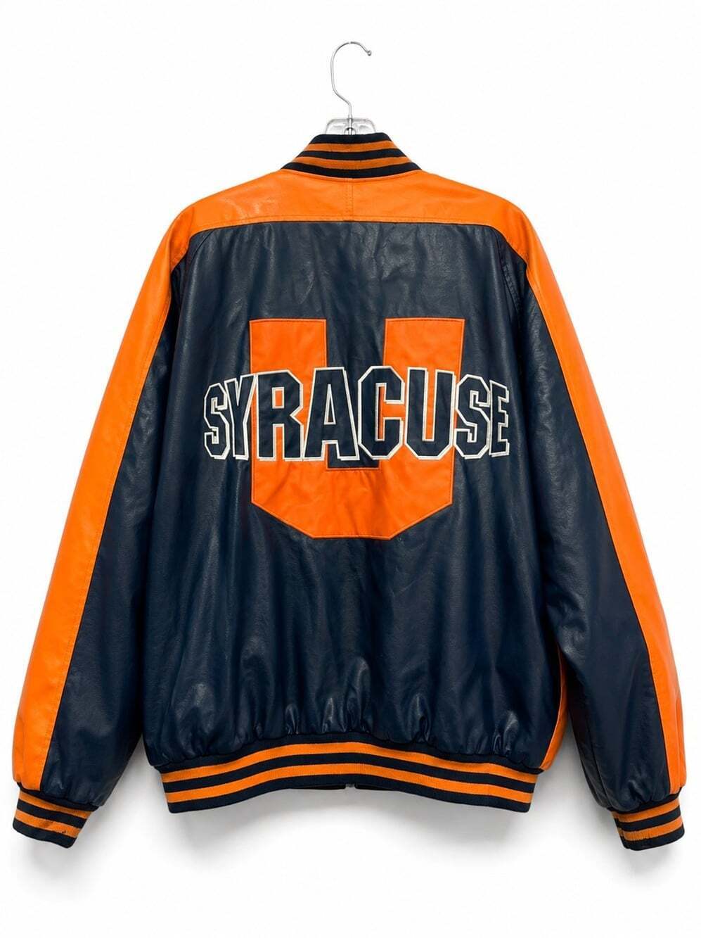 Vintage Steve & Barry’s University Syracuse Orangemen Varsity Jacket Mens XL D25 - Picture 3 of 8